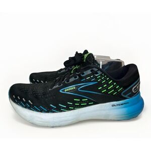Brooks Men's SIZE 9.5 Glycerin 20 Road Running Shoes Black Hawaiian Ocean Green